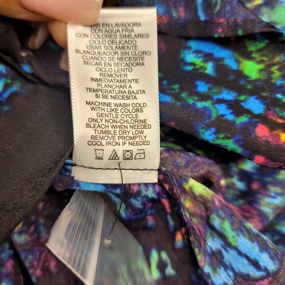 Derek Lam for DesigNation Nightshade Rio De Janeiro Peplum Splatter Top XS - Picture 4 of 13